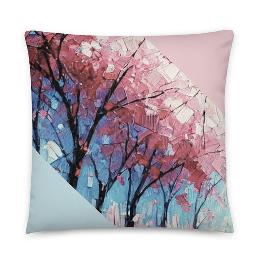 Cherry Blossoms (left pillow)